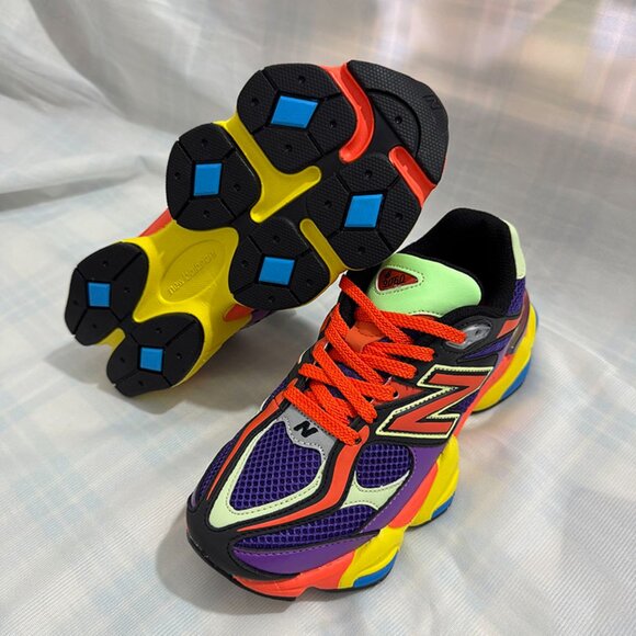 New Balance NB 9060 Prism Purple Mesh Low Top Sneakers - Picture 3 of 6